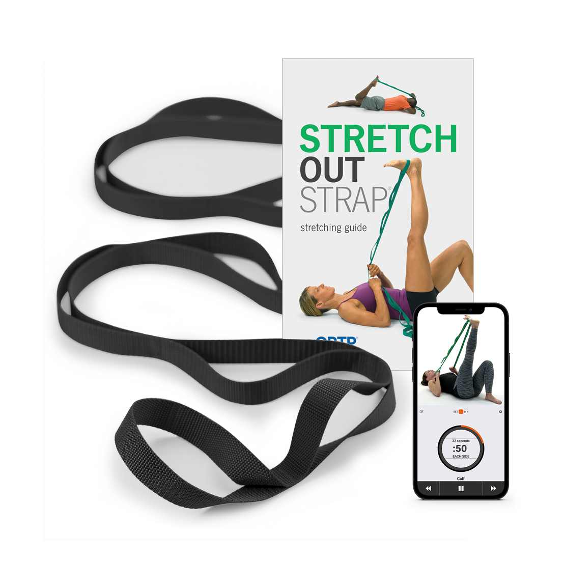 OPTP Stretch Out Strap with 2nd Edition Booklet : for effective stretches